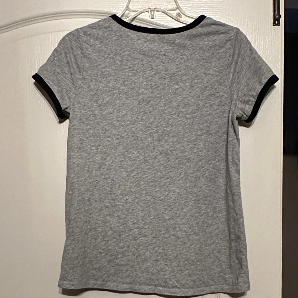 Justice Heather Gray Tee with Black Accents - Picture 7 of 8